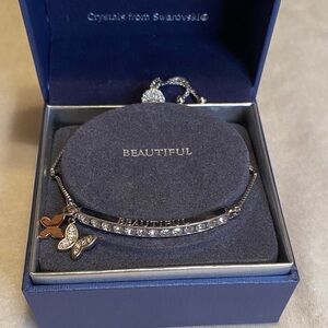Kohl's Silver Bracelet with Butterfly Charm